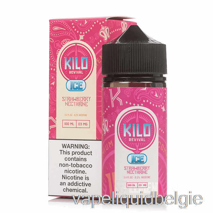 Vape Vloeibaar Ijs Aardbei Nectarine - Kilo Revival - 100ml 3mg